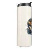 Regal African Lion Resting on a Rock - Waterverf Thermosbeker (Gedraaid links)