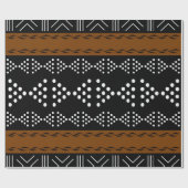 Regal African Mudcloth Geïnspireerd ompakken papie Cadeaupapier (Vlak)