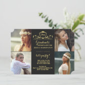 Regal Afstuderen 4 Foto Aankondiging / Uitnodiging (Staand voorkant)