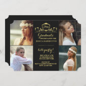 Regal Afstuderen 4 Foto Aankondiging / Uitnodiging (Voorkant / Achterkant)