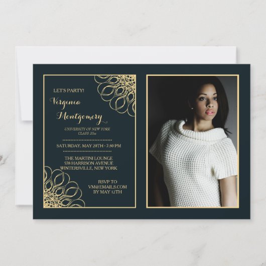 Regal Afstuderen fotouitnodiging Kaart (Voorkant)