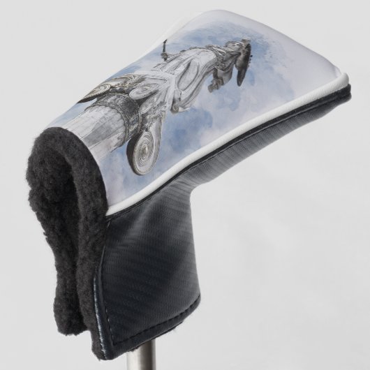 Regal Athena Sculpture Golf Head Hoesje - Grieks Golfheadcover (3/4 voorkant)