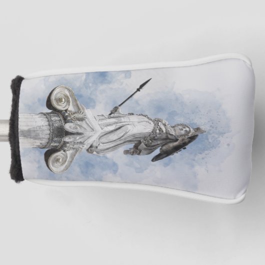 Regal Athena Sculpture Golf Head Hoesje - Grieks Golfheadcover (Voorkant)
