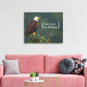 Regal Bald Eagle Canvas Afdruk (Insitu (Woonkamer))