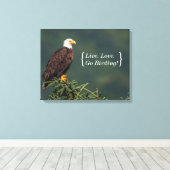 Regal Bald Eagle Canvas Afdruk (Insitu (Houten vloer))