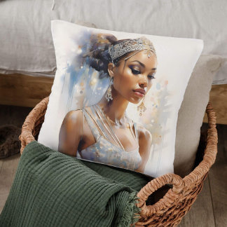Regal Ballerina Waterverf Kussen