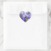 Regal Bearded Iris - Paars & wit Hart Sticker (Tas)