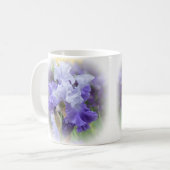 Regal Bearded Iris - Paars & wit Koffiemok (Voorkant links)