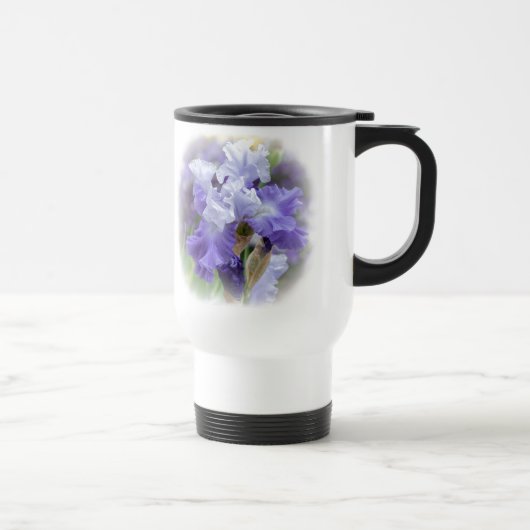 Regal Bearded Iris - Paars & wit Reisbeker (Rechts)