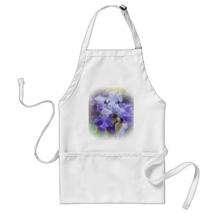 Regal Bearded Iris - Paars & wit Standaard Schort