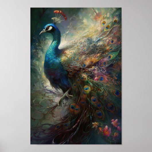 Regal Beauty Peacock Poster (Voorkant)