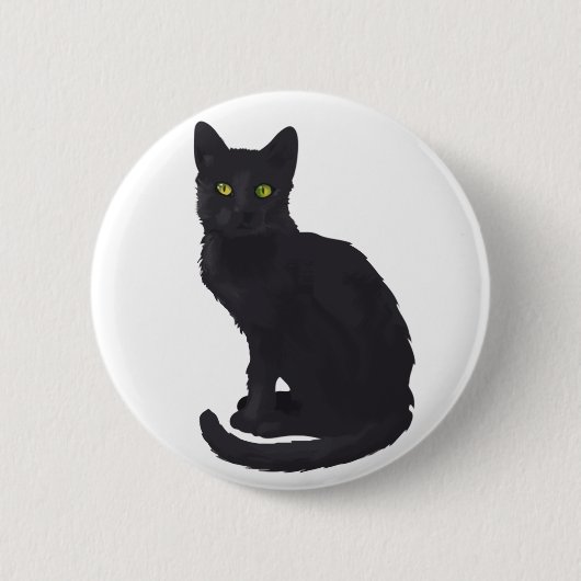 Regal Black Cat Ronde Button 5,7 Cm (Voorkant)
