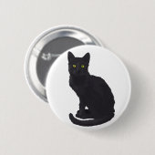 Regal Black Cat Ronde Button 5,7 Cm (Voorkant /achterkant)