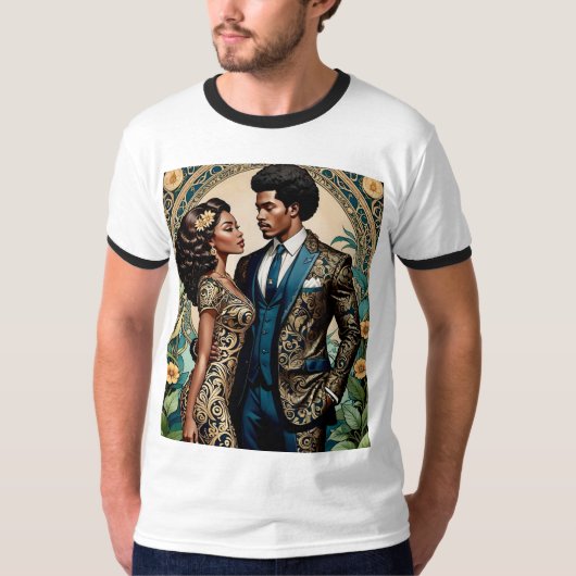 Regal Black Couple Mode Tshirt (Voorkant)