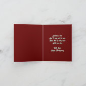 Regal Black Woman in de herfst | Thanksgiving Kaar Kaart (Binnen)