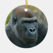 Regal Blackback Gorilla Keramisch Ornament (Voorkant)