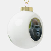Regal Blackback Gorilla Keramische Bal Ornament (Links)