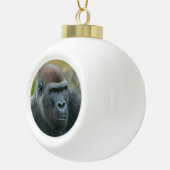 Regal Blackback Gorilla Keramische Bal Ornament (Rechts)