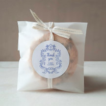 Regal blauw en wit  barok Lijst bruiloft