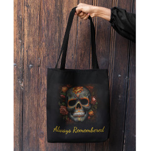 Regal Bloom Sugar Skull, op maat Tote Bag