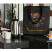 Regal Bloom Sugar Skull, op maat Tote Bag