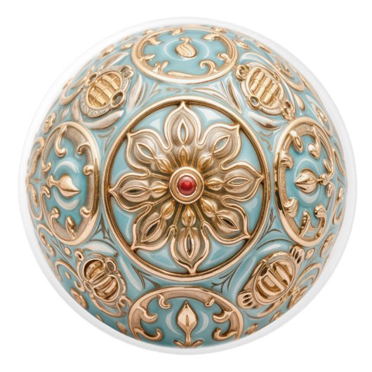 Regal Blossom  Keramische Knob Pull Keramische Knop (Voorkant)