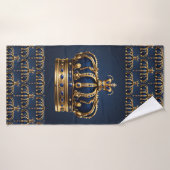 Regal Blue Crown-serie Badhanddoek (Badhanddoek)