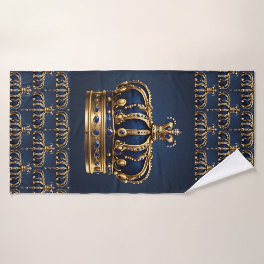 Regal Blue Crown-serie Badhanddoek (Badhanddoek)