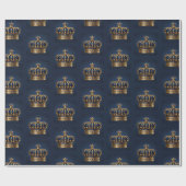 Regal Blue Crown-serie Cadeaupapier (Vlak)