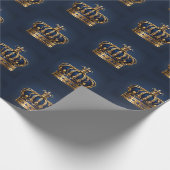 Regal Blue Crown-serie Cadeaupapier (Hoek)
