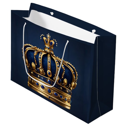 Regal Blue Crown-serie Groot Cadeauzakje (Voorkant Gekanteld)