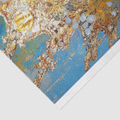 Regal Blue Queen Abstracte kunst decoupage Tissuepapier (Detail)