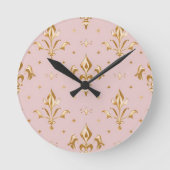 Regal Blush Wall Clock Ronde Klok (Voorkant)