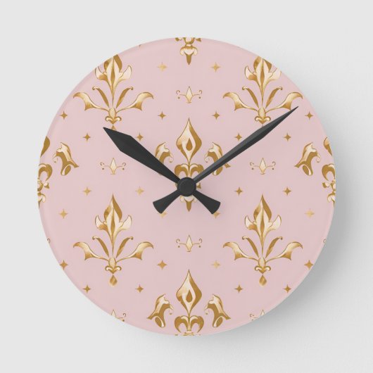 Regal Blush Wall Clock Ronde Klok (Voorkant)