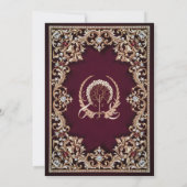 Regal Bourgondië Antiek gouden juwelen islamitisch Kaart (Achterkant)