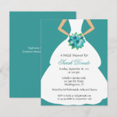 Regal Bridal Shower Kaart (Voorkant / Achterkant)