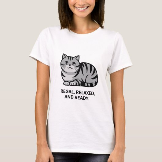 Regal British Shorthair T-shirt (Voorkant)
