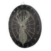 Regal Buck Trophy Deer Silhouette in Camouflage Dartbord (Voorkant Rechts)