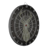 Regal Buck Trophy Deer Silhouette in Camouflage Dartbord (Voorkant Links)