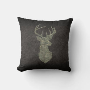 Regal Buck Trophy Deer Silhouette in Camouflage Kussen