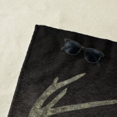 Regal Buck Trophy Deer Silhouette in Camouflage Strandlaken (In situ)