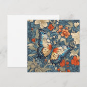 Regal Butterfly temidden van William Morris Floral (Voorkant / Achterkant)