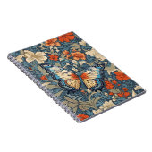 Regal Butterfly temidden van William Morris Floral Notitieboek (Rechterzijde)