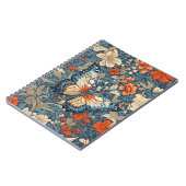Regal Butterfly temidden van William Morris Floral Notitieboek (Linkerzijde)