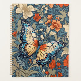 Regal Butterfly temidden van William Morris Floral Planner