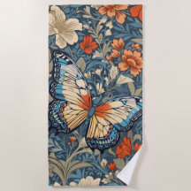 Regal Butterfly temidden van William Morris Floral