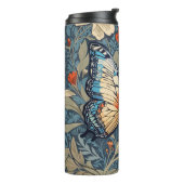 Regal Butterfly temidden van William Morris Floral Thermosbeker (Gedraaid links)