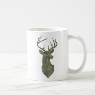 Regal Camouflage Deer Silhouette Buck Trofee Koffiemok