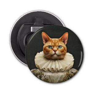 Regal Cat Button Flesopener