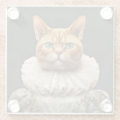 Regal Cat Glazen Onderzetter (Achterkant)